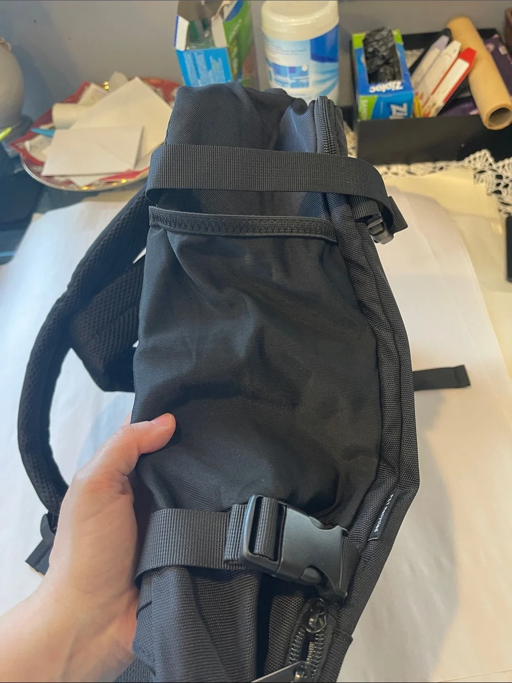 Echohub Men's Black Everyday Tech Backpack
